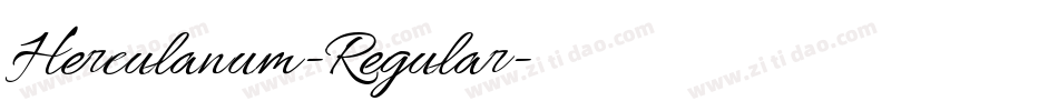 Herculanum-Regular字体转换