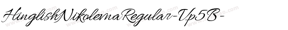 HinglishNikolevnaRegular-Vp5B字体转换