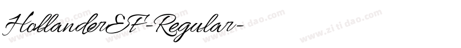 HollanderEF-Regular字体转换