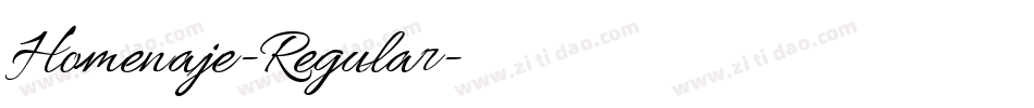 Homenaje-Regular字体转换