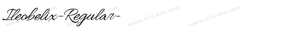 Ileobelix-Regular字体转换