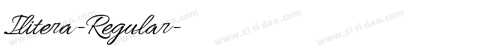 Ilitera-Regular字体转换
