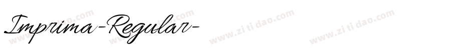Imprima-Regular字体转换