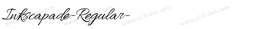 Inkscapade-Regular字体转换