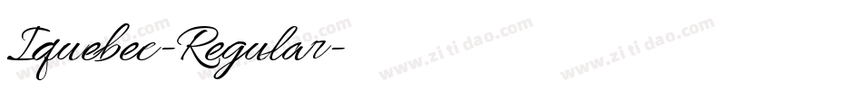 Iquebec-Regular字体转换