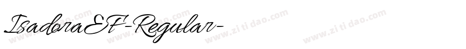 IsadoraEF-Regular字体转换