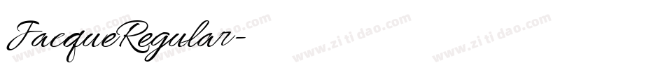 JacqueRegular字体转换 JacqueRegular字体转换