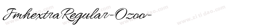 JmhextraRegular-Ozoo字体转换 JmhextraRegular-Ozoo字体转换