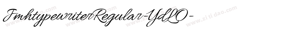 JmhtypewriterRegular-YdLO字体转换