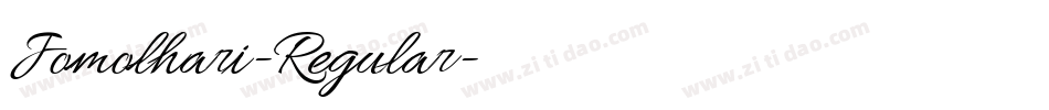 Jomolhari-Regular字体转换