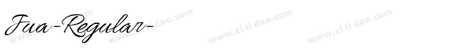 Jua-Regular字体转换