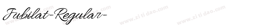 Jubilat-Regular字体转换