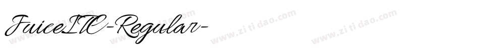 JuiceITC-Regular字体转换