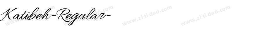 Katibeh-Regular字体转换