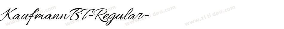 KaufmannBT-Regular字体转换