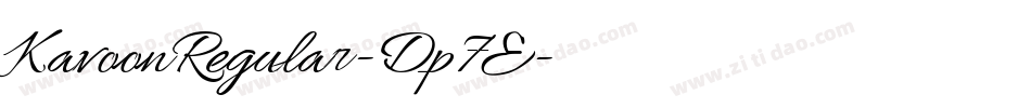 KavoonRegular-Dp7E字体转换