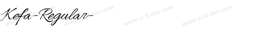 Kefa-Regular字体转换