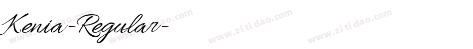 Kenia-Regular字体转换