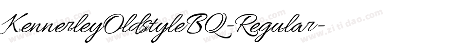 KennerleyOldstyleBQ-Regular字体转换