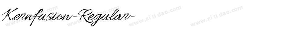 Kernfusion-Regular字体转换 Kernfusion-Regular字体转换