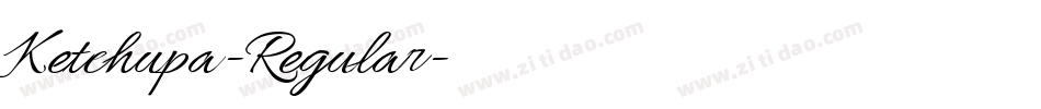 Ketchupa-Regular字体转换