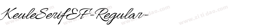 KeuleSerifEF-Regular字体转换