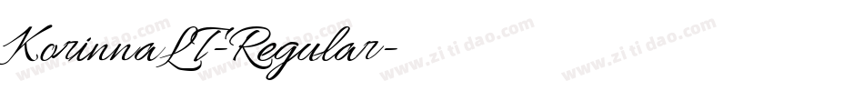 KorinnaLT-Regular字体转换