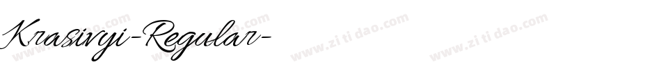 Krasivyi-Regular字体转换