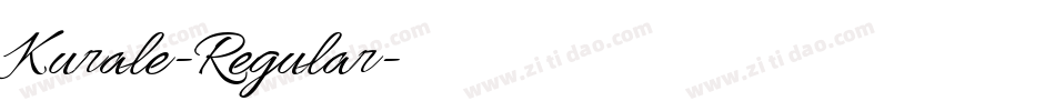 Kurale-Regular字体转换