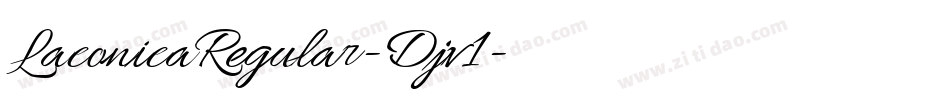LaconicaRegular-Djv1字体转换