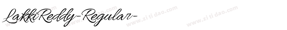 LakkiReddy-Regular字体转换
