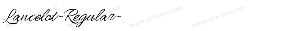 Lancelot-Regular字体转换