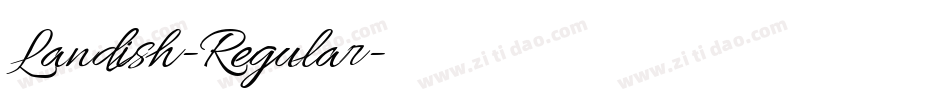 Landish-Regular字体转换