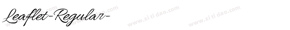 Leaflet-Regular字体转换 Leaflet-Regular字体转换
