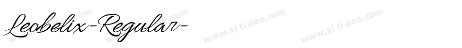 Leobelix-Regular字体转换