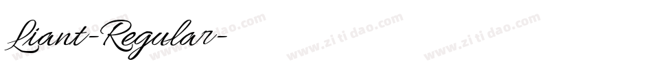 Liant-Regular字体转换 Liant-Regular字体转换