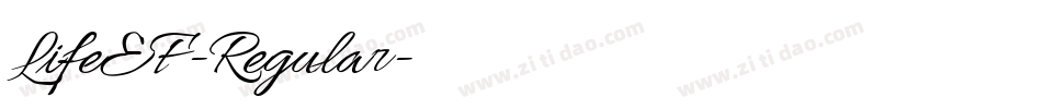 LifeEF-Regular字体转换