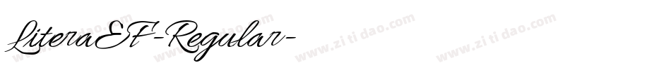 LiteraEF-Regular字体转换