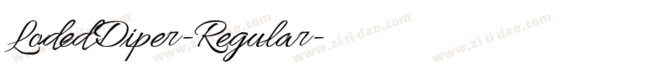 LodedDiper-Regular字体转换