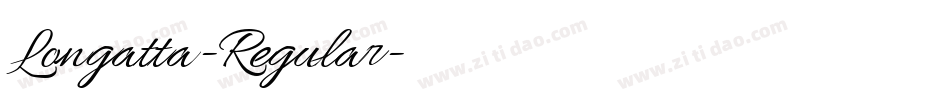 Longatta-Regular字体转换