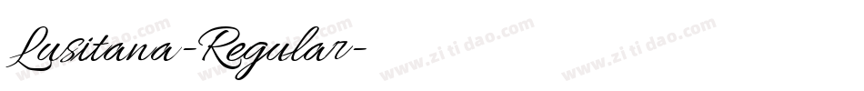 Lusitana-Regular字体转换