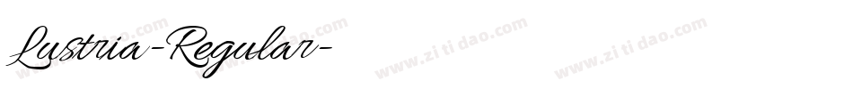 Lustria-Regular字体转换