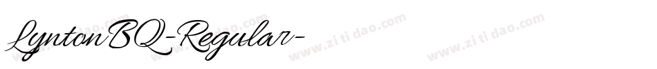 LyntonBQ-Regular字体转换