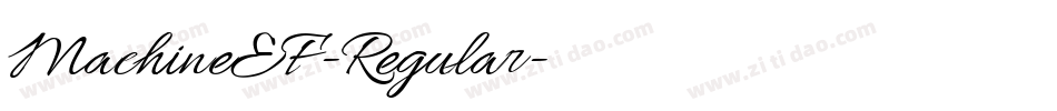 MachineEF-Regular字体转换