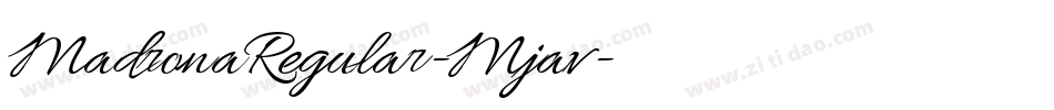 MadronaRegular-Mjav字体转换