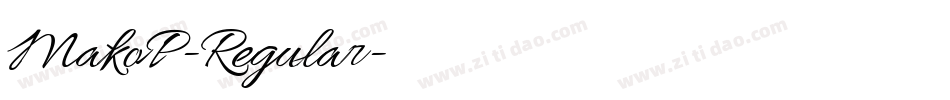 MakoP-Regular字体转换