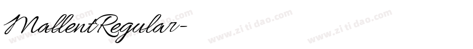 MallentRegular字体转换