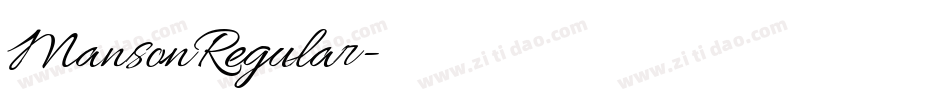 MansonRegular字体转换