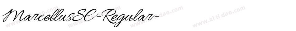 MarcellusSC-Regular字体转换