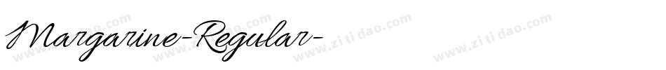 Margarine-Regular字体转换